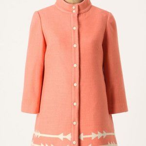 Pink anthropologie coat